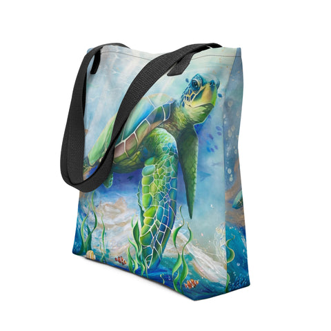 Mysterious Turtle Tote bag